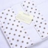 Pois Set Bagno Completo Asciugamano ed Ospite in Spugna di Puro Cotone Produzione Italiana