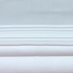 Batista Stella cm.120 Bianco Puro Cotone 100% Made in Italy Trama Ordito