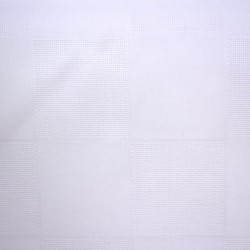 Alessia cm.180 Tovagliato Riquadro Tela Aida a Quadri Puro Cotone Italiano 100%