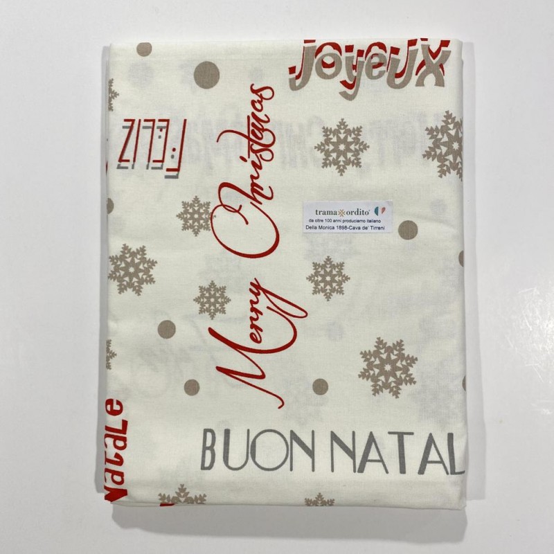 copy of Cuore Rosso Natale Tovaglia puro cotone Made in Italy