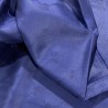 Tovagliato Fiandra Damascata Fiocchetti blu Tessuto Puro cotone Prodotto Italia