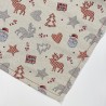 Runner Striscia Gobelin Renne Alci Babbo Natale Lurex Argento Prodotto Italiano
