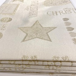 Tovaglia Lurex Oro Natale Made in Italy Produzione propria