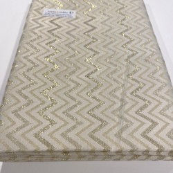 Tovaglia Zig Zag Lurex Oro Natale Made in Italy Produzione propria