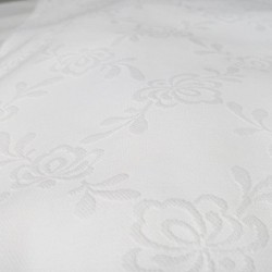 Coprirete Piqué Rose Jacquard con Angoli Puro Cotone Ritorto, un posto e due posti matrimoniale Made in Italy