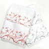 Set Bagno 2 pezzi Corallo Completo Asciugamani Spugna Puro Cotone 100% Asciugamano viso e Ospite