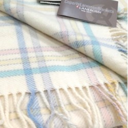 Dolcezza Coperta Scialletto Plaid Carrozzino Baby Neonato Lanerossi Marzotto 100% Lambswool Pura Lana Vergine Merinos