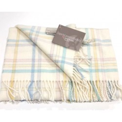 Dolcezza Coperta Scialletto Plaid Carrozzino Baby Neonato Lanerossi Marzotto 100% Lambswool Pura Lana Vergine Merinos